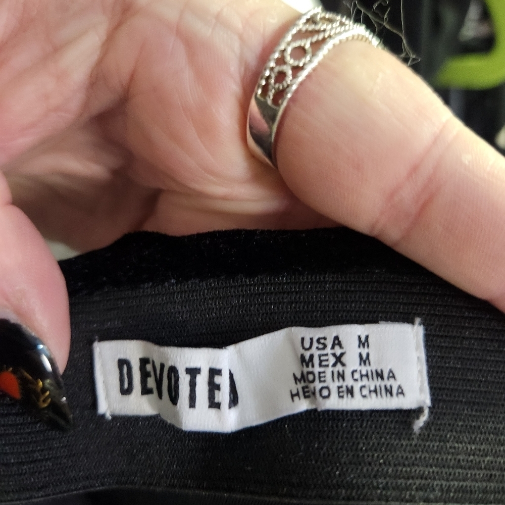 Black Maxi Skirt Velvet - Picture 6 of 6